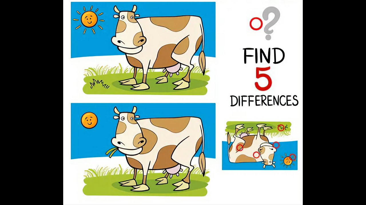 Spot the Differences , Brain Games - Video#1302-2  #FindTheDifference #SpotTheDifference