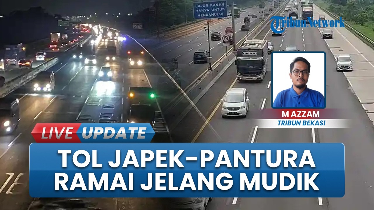 Pantauan Arus Mudik 2026 di Ruas Tol Japek dan Jalan Pantura Karawang, Kendaraan Sudah Mulai Ramai