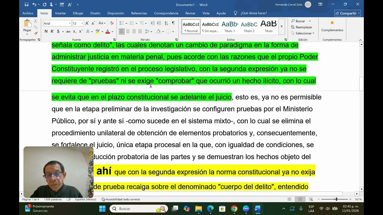 Derecho penal vinculación a proceso parte 1
