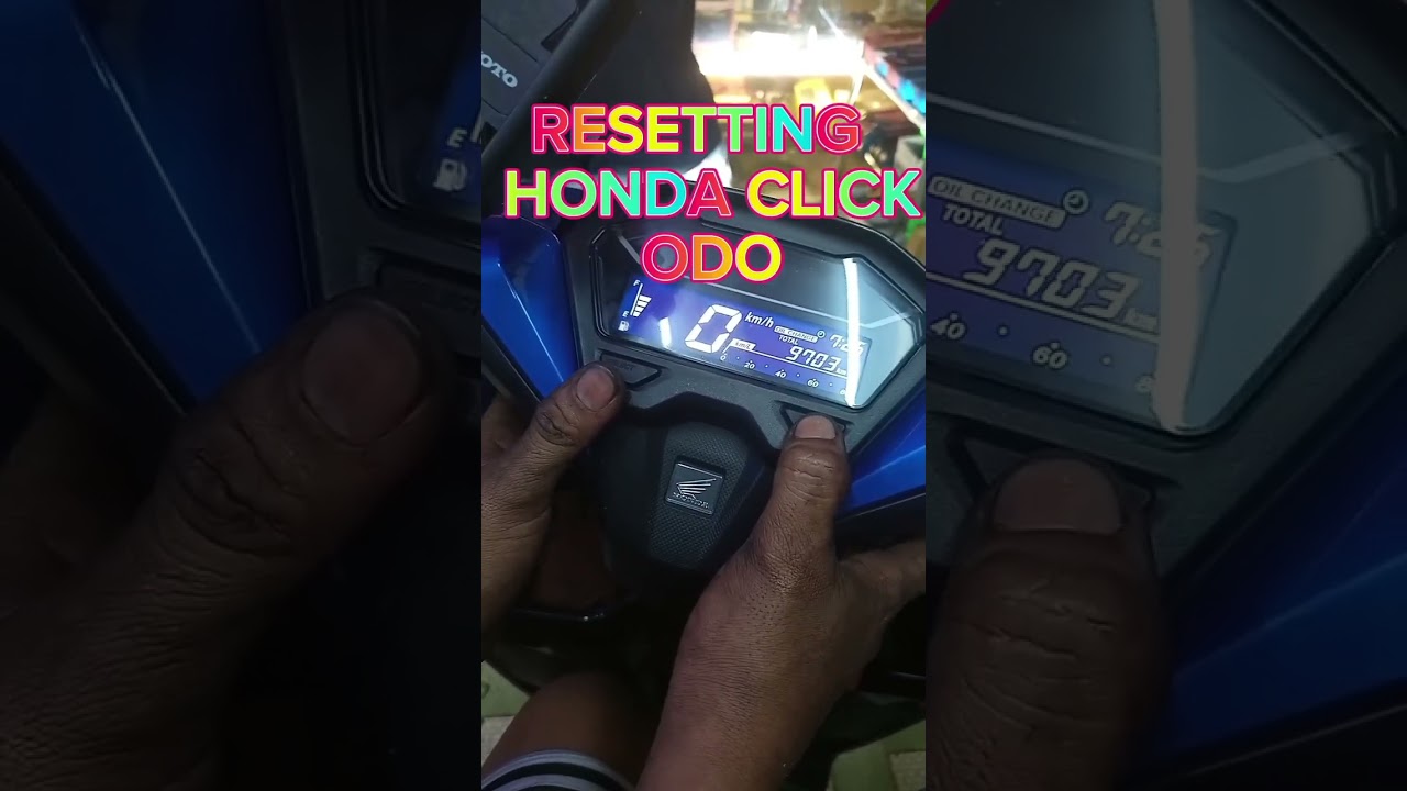 RESETTING  ODO  (honda click)