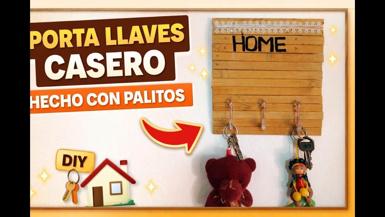 como hacer manualidad fácil PORTA LLAVES