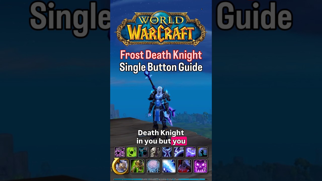 One Button Frost Death Knight DPS Guide | Single-Button Build in WoW Patch 11.2 | #worldofwarcraft