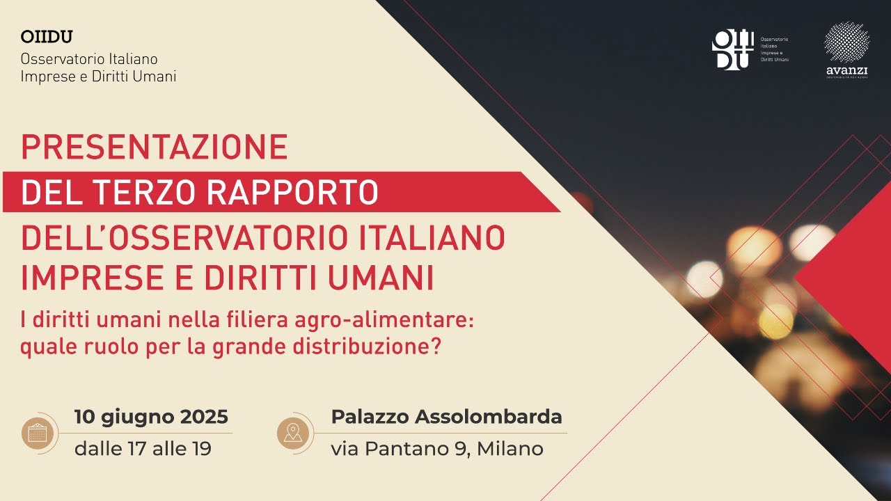 I Diritti Umani nella filiera agro-alimentare: quale ruolo per la grande distribuzione?
