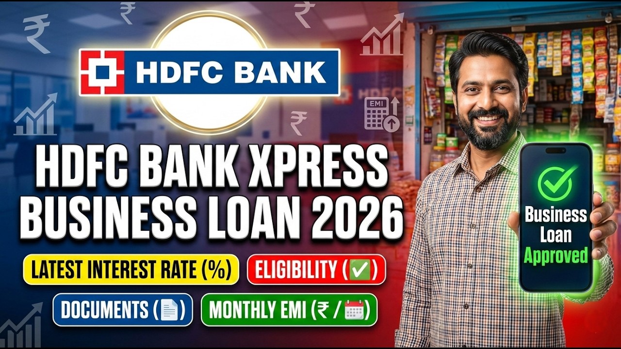 Бизнес-кредит HDFC Xpress 2026 🔥 Актуальная процентная ставка, ежемесячные платежи, условия получ...