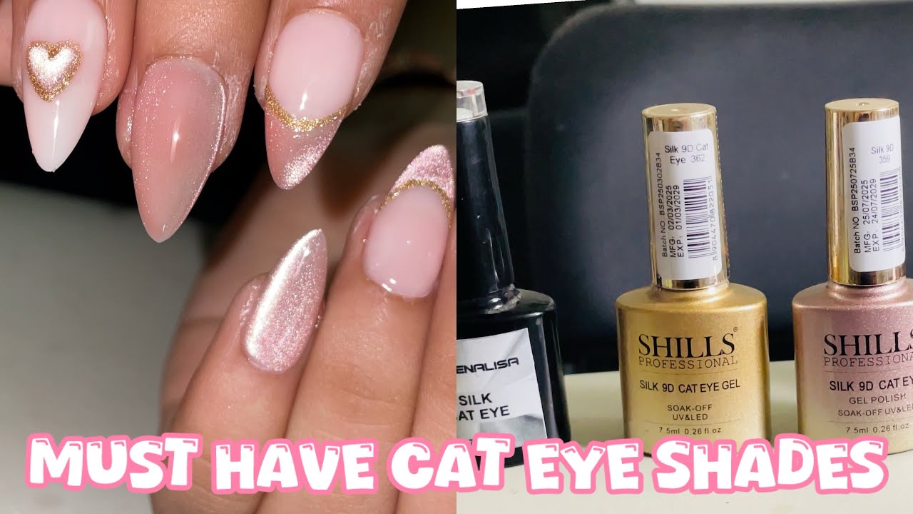Must have beautiful cat eye gel polish shades ✨💅 #cateye #nailart 