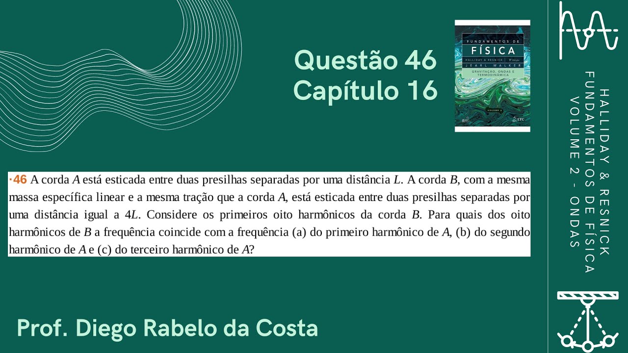 Solução da Questão 46 - Cap. 16 - Vol. 2 - Resnick & Halliday - Fundamentos de Física