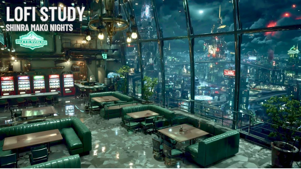 Shinra HQ Night Shift 🌙 Lofi Hip Hop Beats to Study & Work To [Final Fantasy VII]
