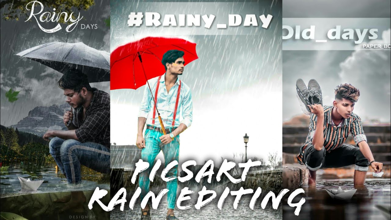 PicsArt Monsoon season photo editing tutorial ||RD editing || With background ||