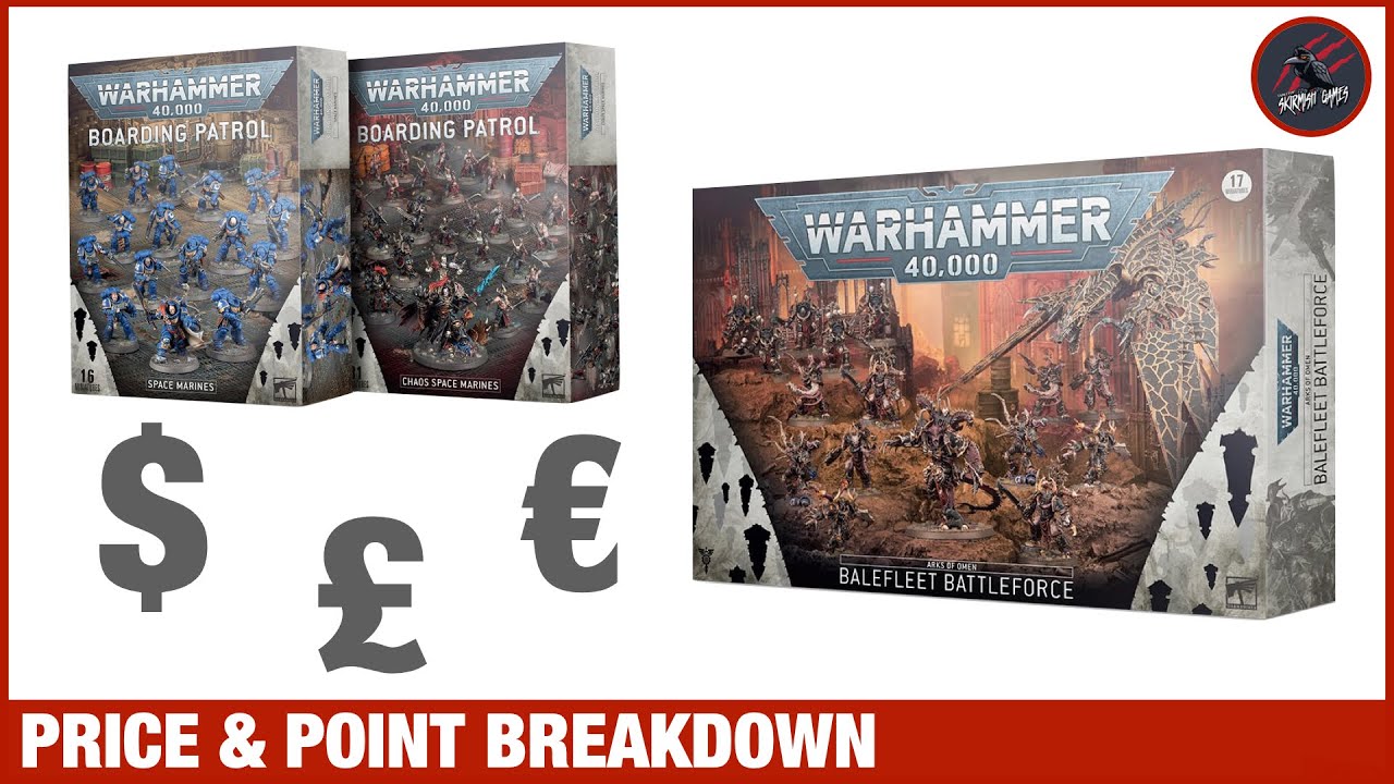 NEW 40K BOX SETS PRICE & POINT BREAKDOWN - Space Marines & Chaos Space Marines - Arks Of Omen