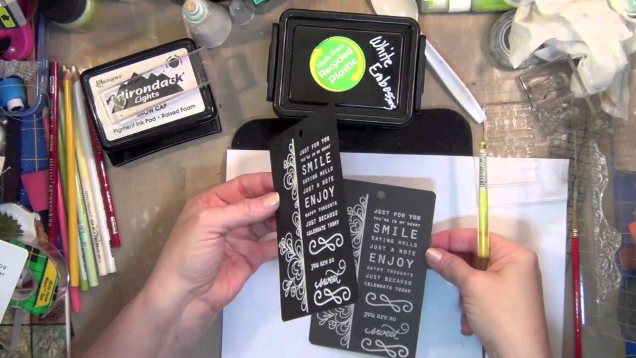 Chalkboard Art - Stamping Tutorial