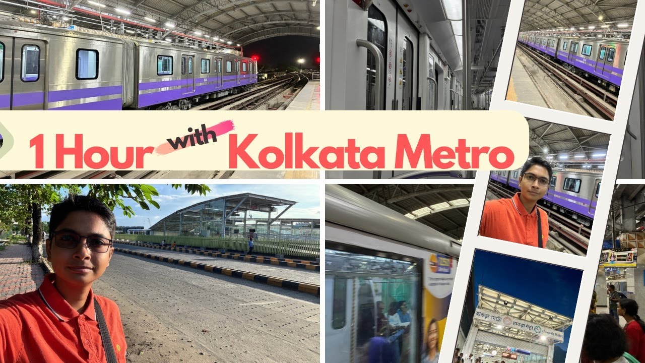 Kolkata Airport✈️ to Howrah Station// Kolkata Metro via Noapara & Esplanade Metro