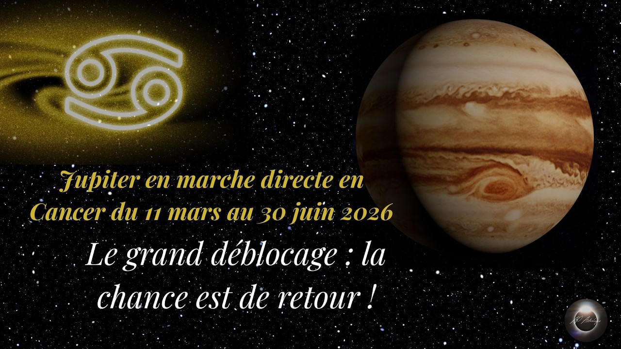 Découvrez LA date à retenir ! Jupiter reprend sa marche directe en Cancer à partir du 11 mars 2026