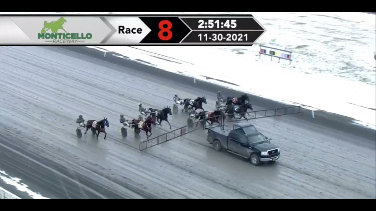 Monticello Raceway - Late Daily Double Races Tuesday November 30, 2021