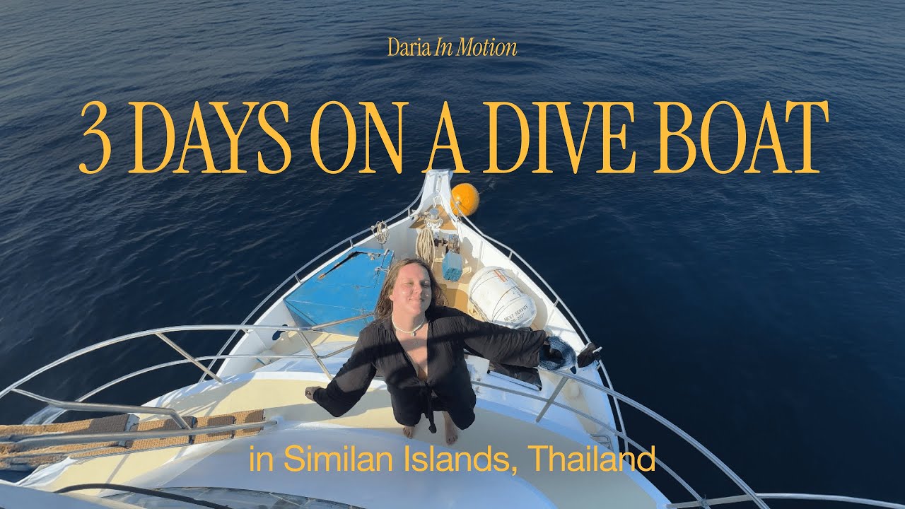 3 days on a dive boat: spending New Year on Similan islands in Thailand 🇹🇭🌴 (best diving of my life)
