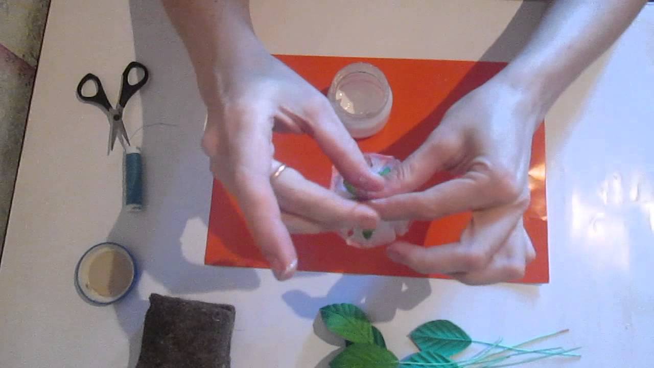 DIY / Роза из ткани / 