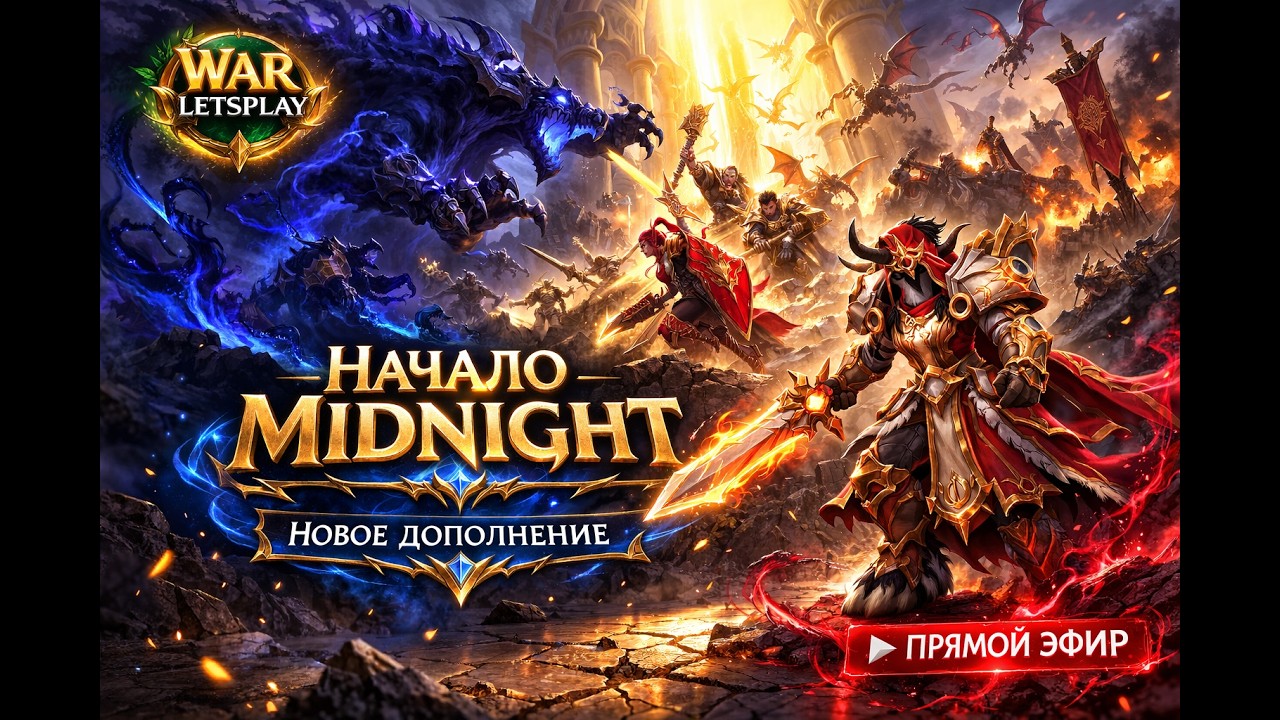 🌙 Компания MIDNIGHT в WoW 🌌 погружение в новое дополнение⚔️ 1.4