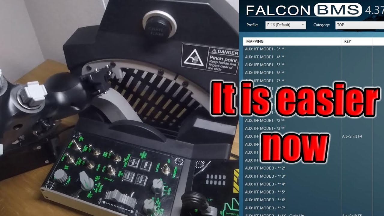 Works with Falcon BMS 4.38 | Setup Controls FAST and EASY
