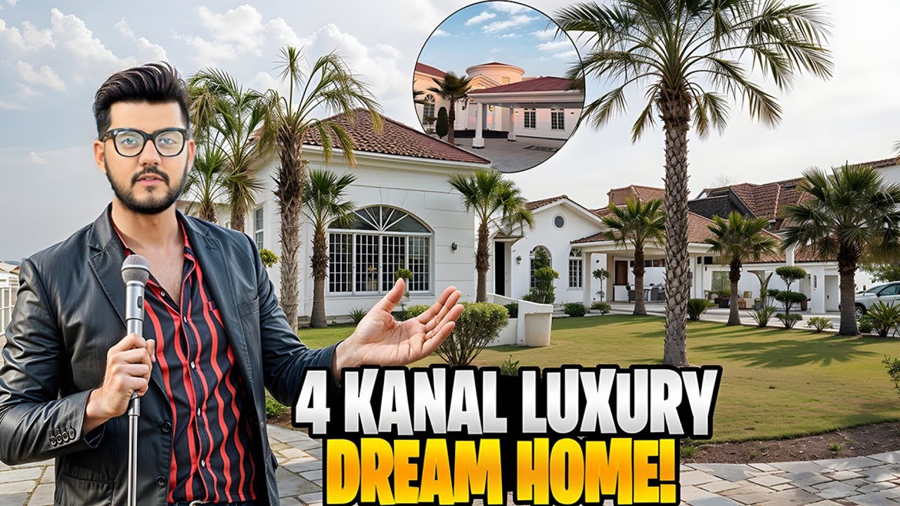 4 Kanal Extreme Luxury | Urban Car Driveway | Rare Lake View | Dual Garden & Lawn