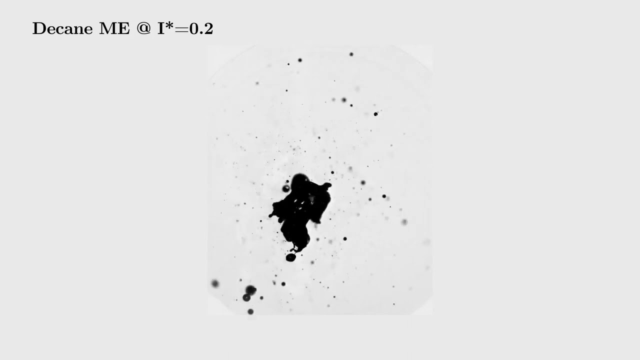 Atomization of microemulsion droplets