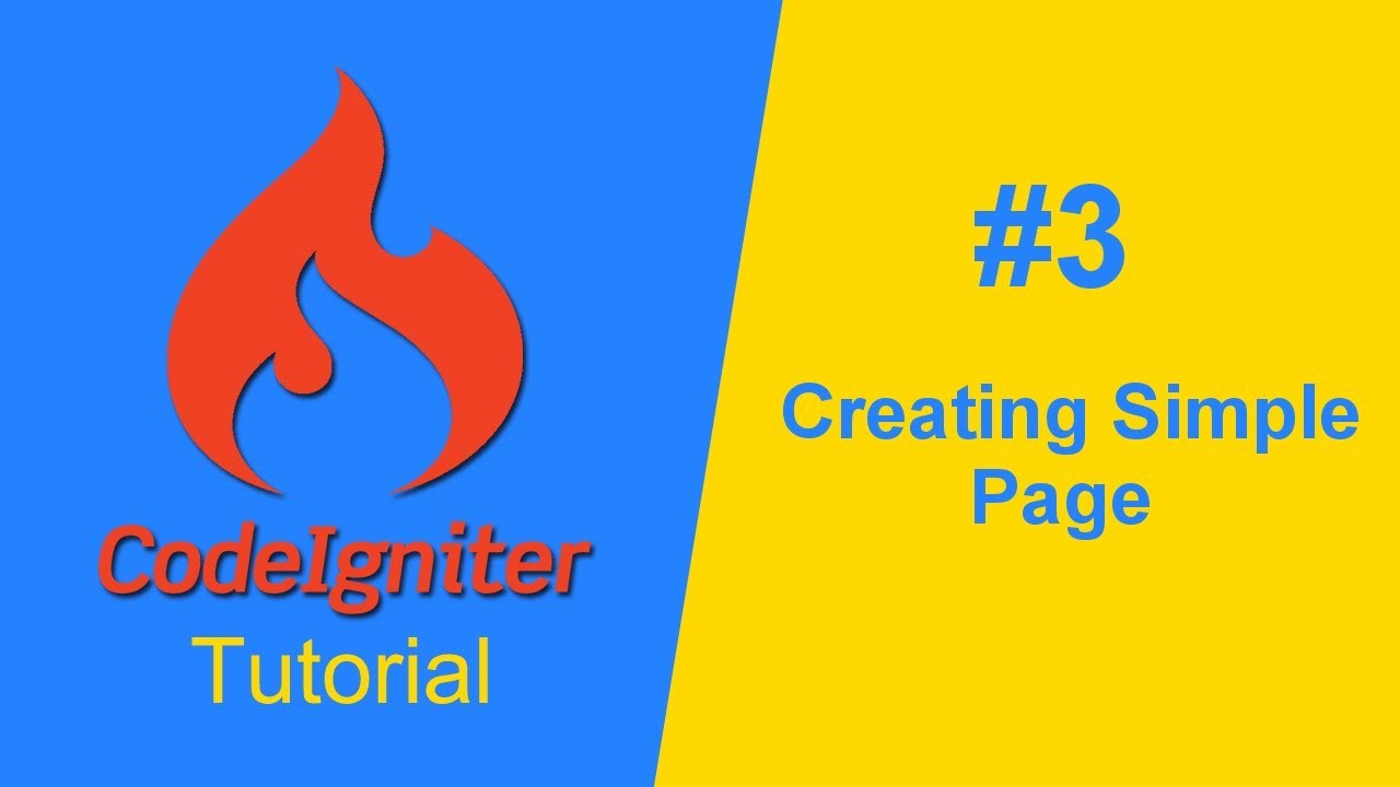 CodeIgniter Tutorial 3 - Creating Simple Page by Shashidhara