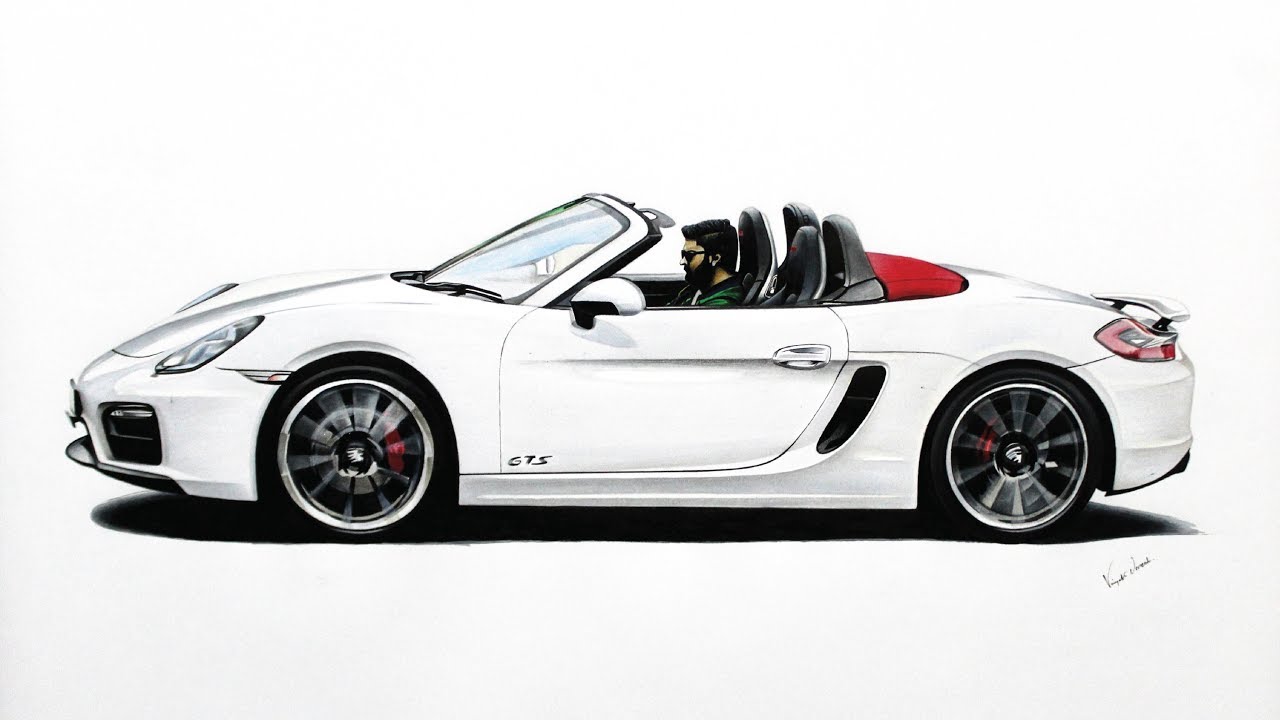 Porsche Boxster GTS drawing
