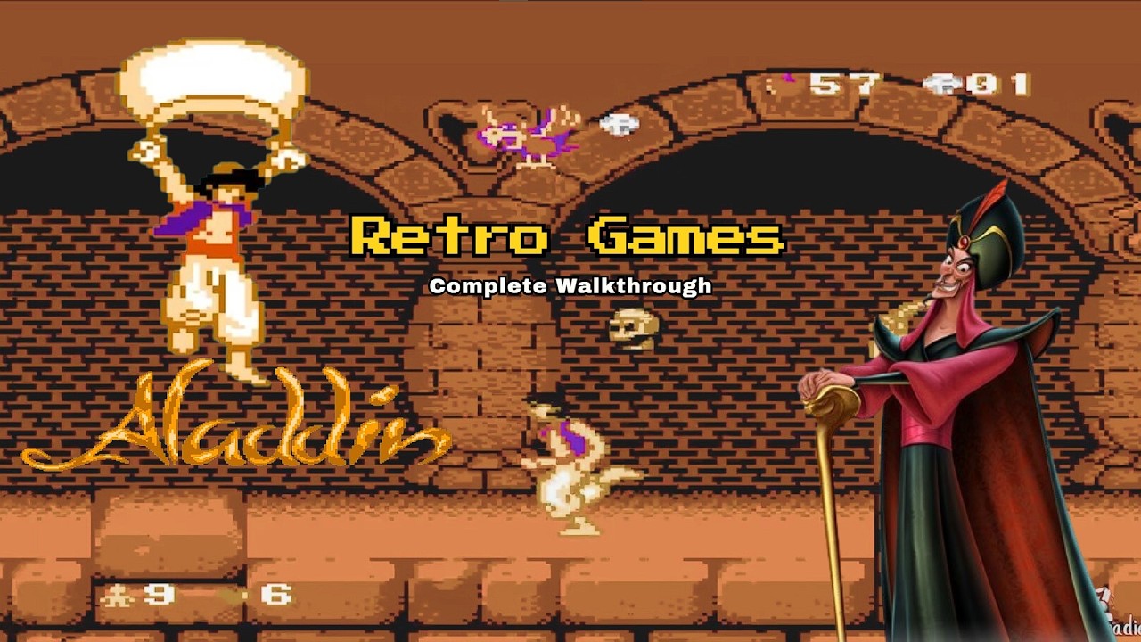 Aladdin (1996) NES  Full Game Walkthrough – Classic 8-Bit Retro  |  No Commentary
