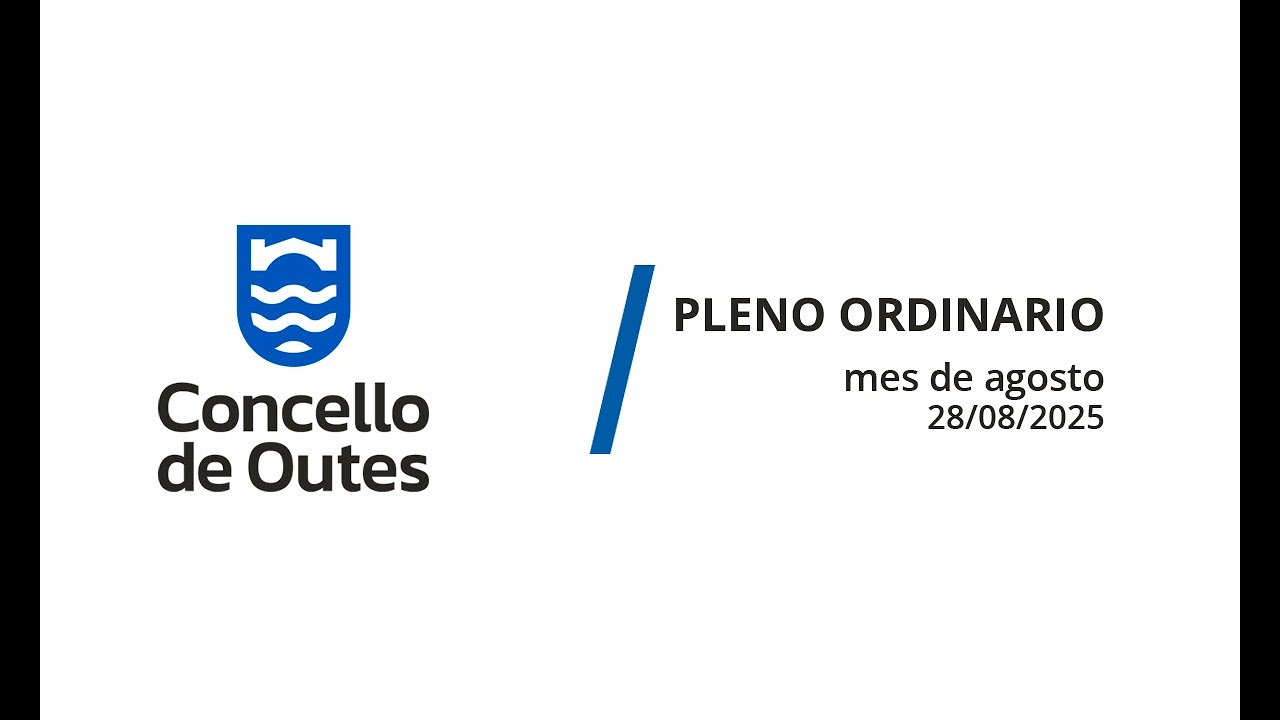 Pleno ordinario (agosto do 2025)