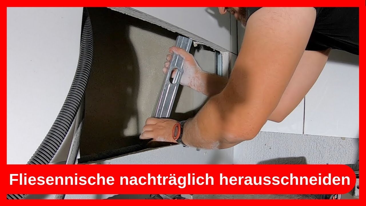 Fliesennische Duschablage Seifenablage nachtr&auml;glich im Badezimmer herstellen bauen / Trockenbau  DIY