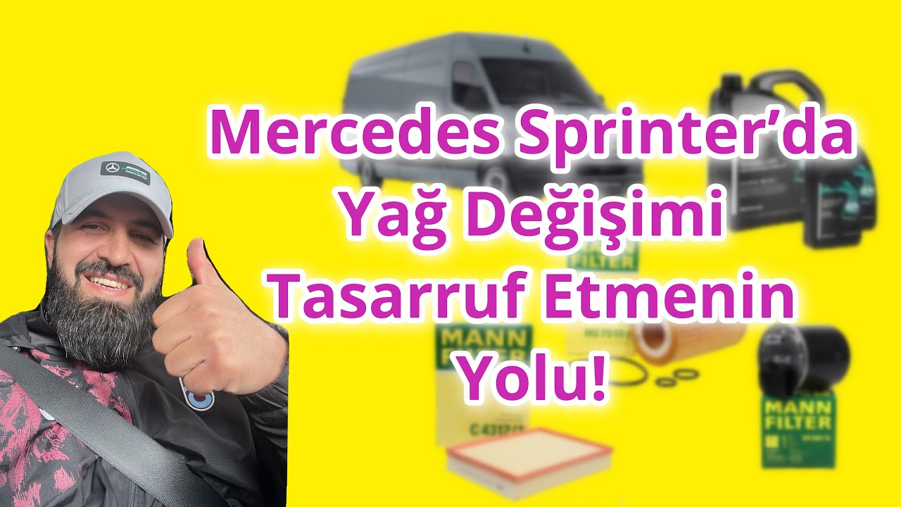 Mercedes Sprinter W907 / W906 Yağ Değişimi Kaç Litre? Hangi Filtre?  #mercedes #automobile #service 