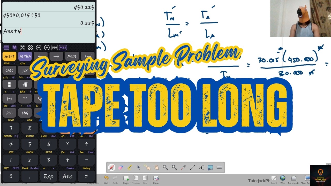 Surveying Tape Correction (Too Long) | CELE MSTE