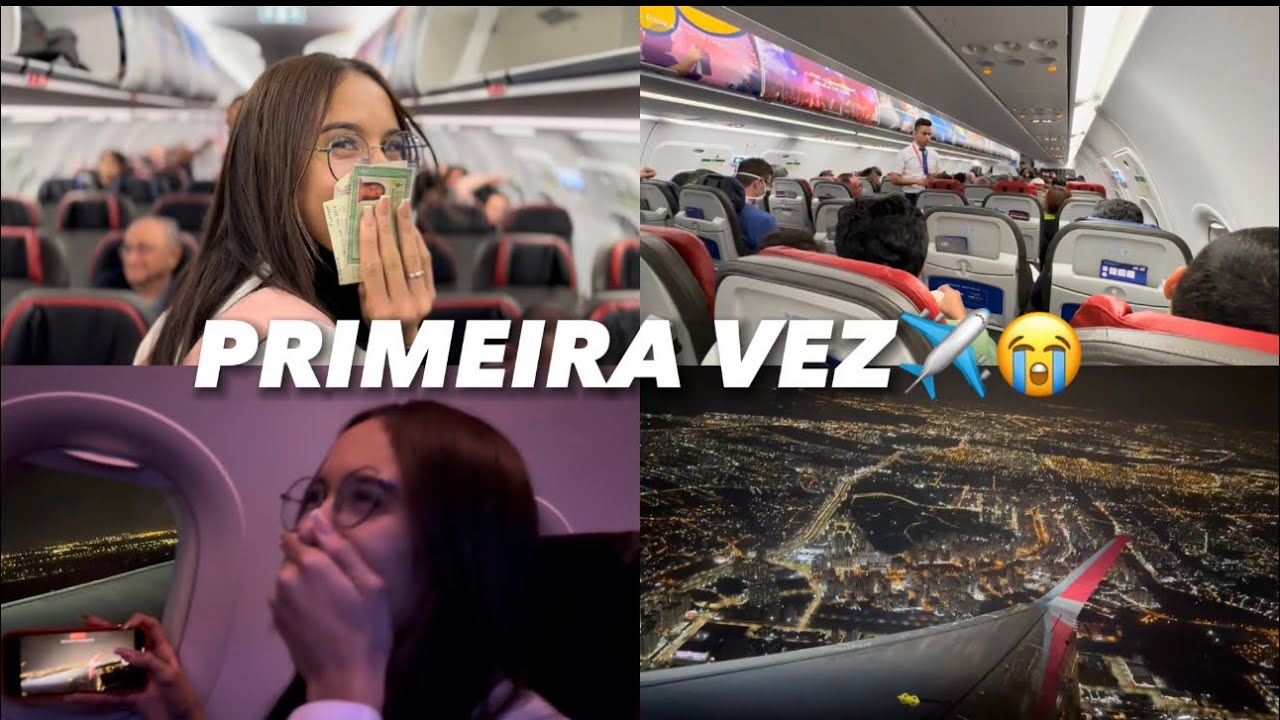 PRIMEIRA VEZ ANDANDO DE AVIÃO😭✈️🥹😍| realizei meu sonho de infância!! FOI INCRÍVEL