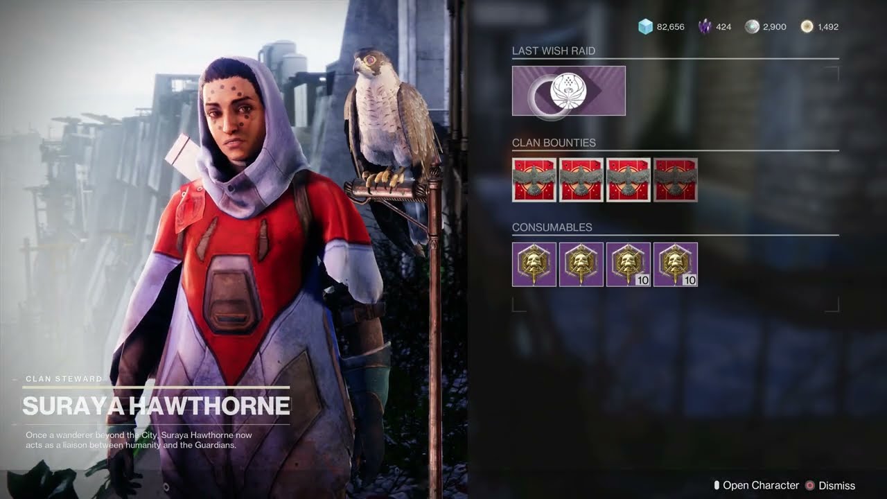 Destiny 2 Lightfall Get to Hawthorn for Use Spoils of Conquest Get Red Border Last Wish Weapons List