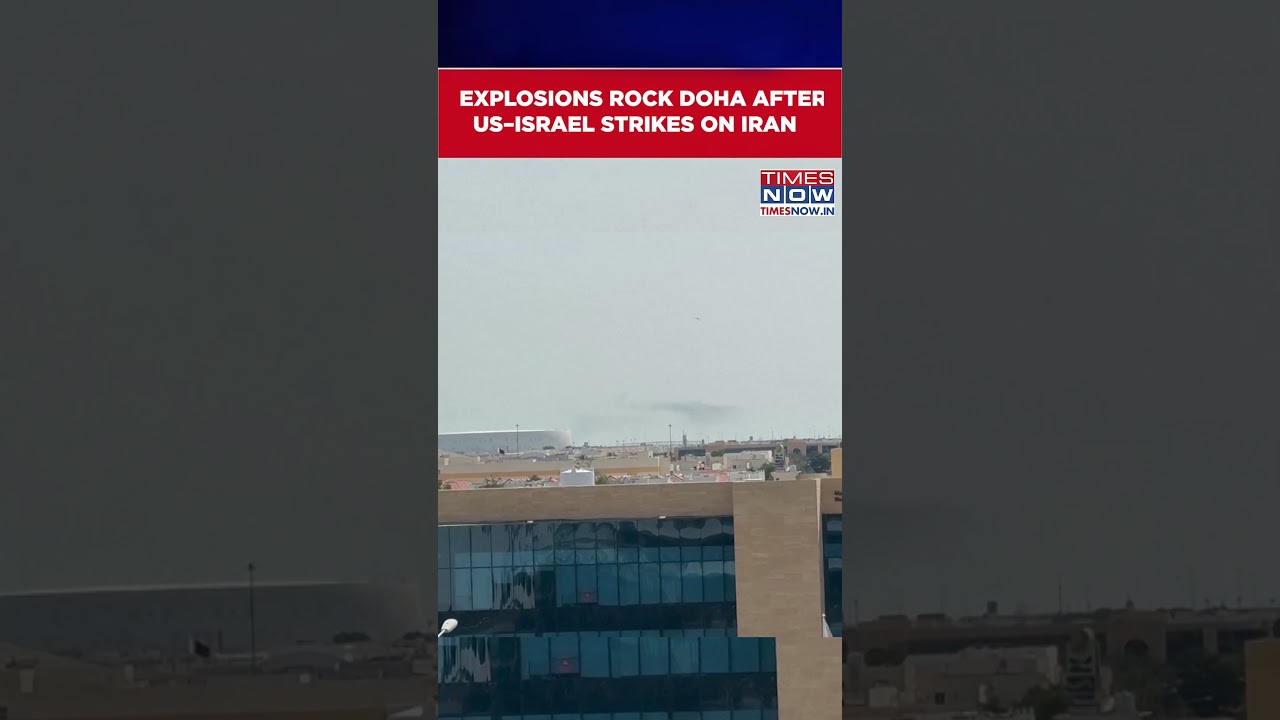 Explosions Heard In Qatar's Capital Doha As Iran Launches Missiles | Israel Strikes Iran #shorts