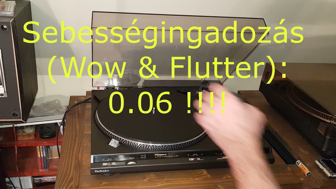 Technics SL-BD3 lemezjátszó  - felépítés antiskating sebesség teszt akusztikai visszacsatolás P30