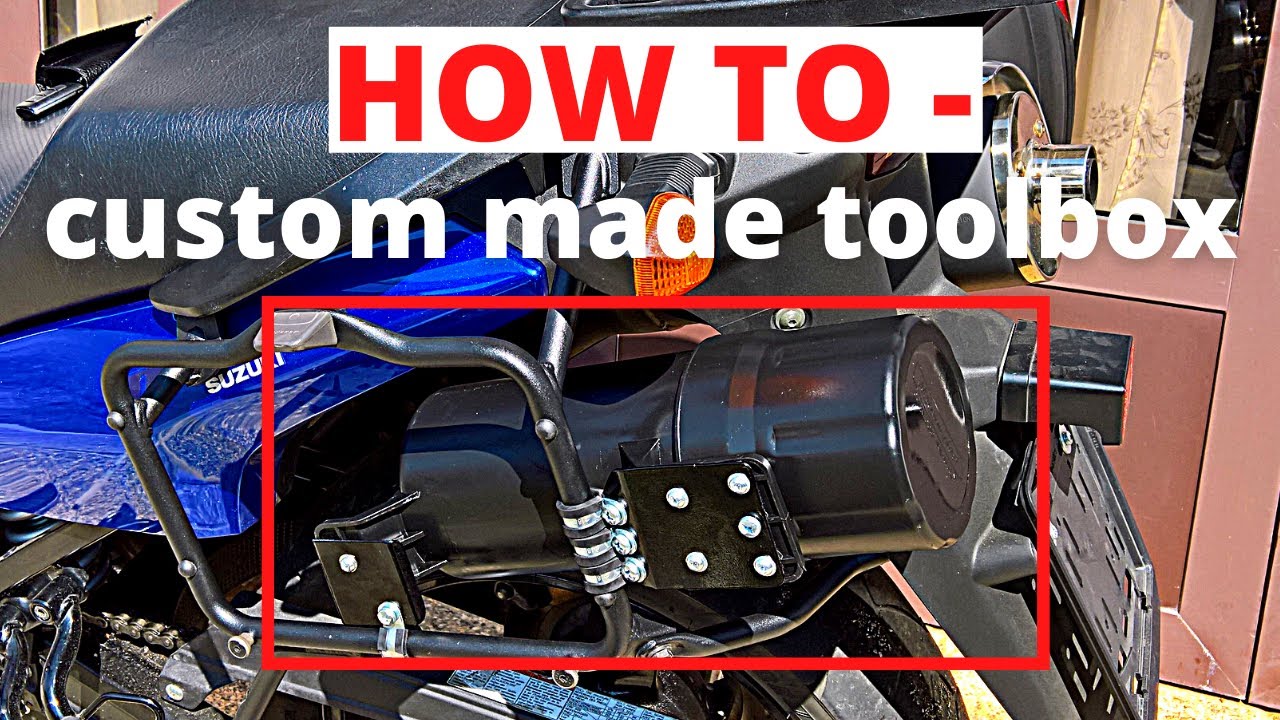 How to make a toolbox for a motorcycle - TUTORIAL...