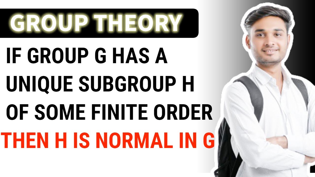 G has unique subgroup then it is normal