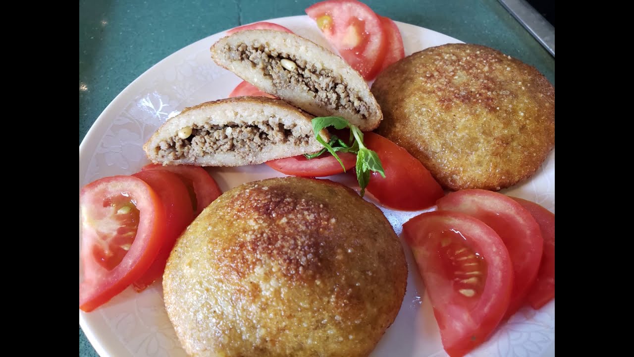 קובה בורגול שטוחה ממולאת בבשר