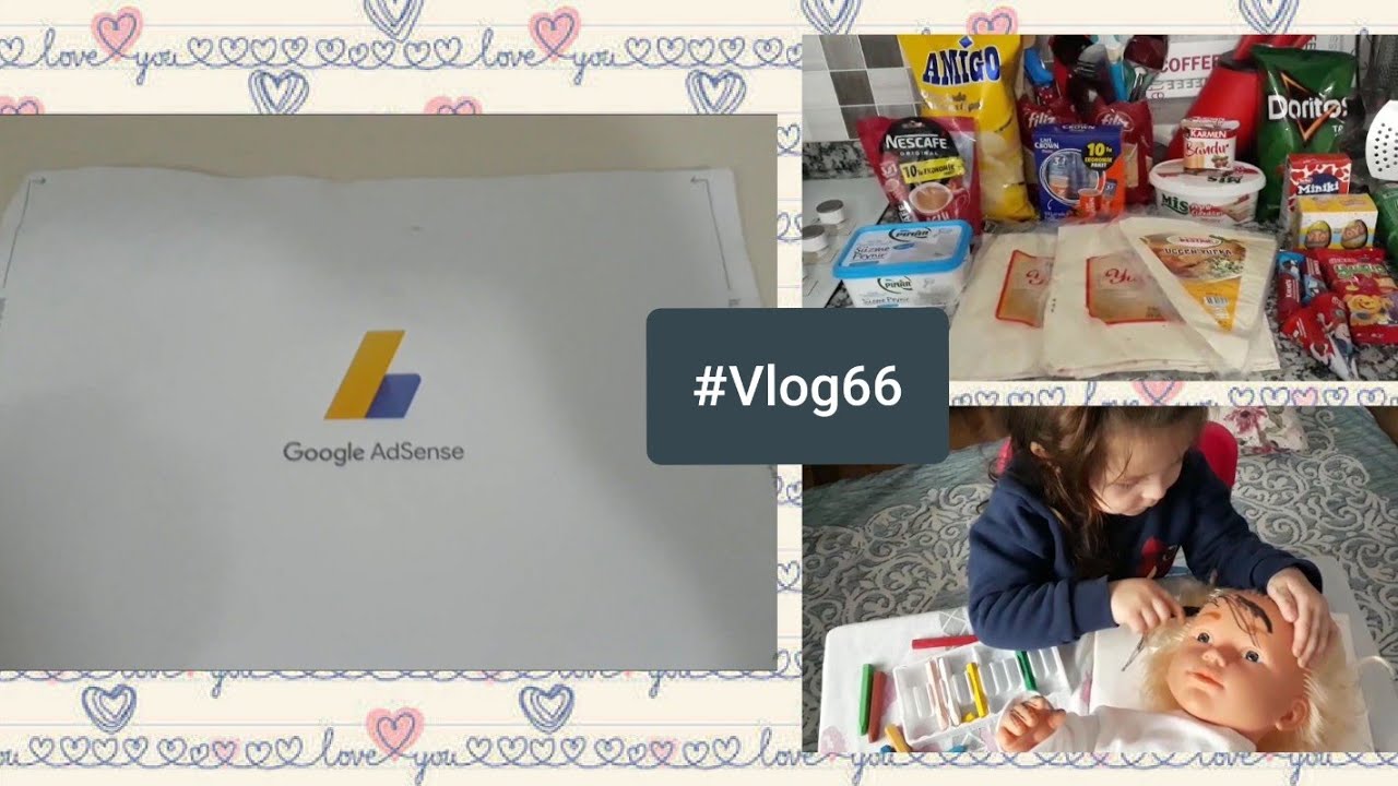 AdSense pin kodum geldi | Her şeyi boyadı! | Market alışverişi | Akşam yemeği # Vlog66