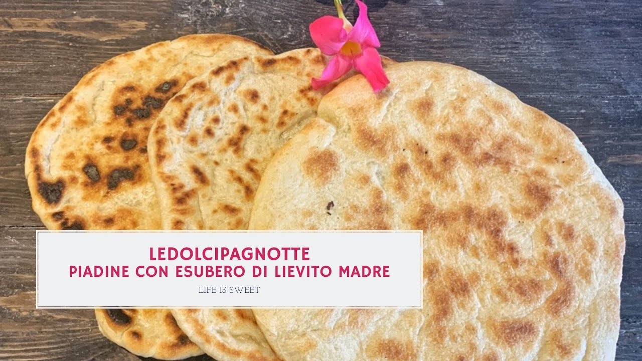 Vuoi realizzare delle piadine morbide con esubero di lievito madre?