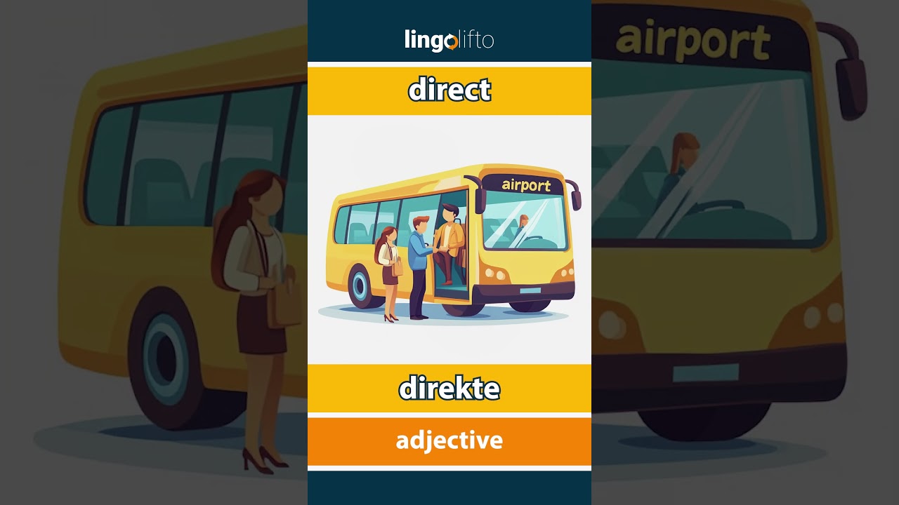 🇬🇧🇳🇴 direct - direkte : learn English : la oss l&aelig;re engelsk : vocabulary builder