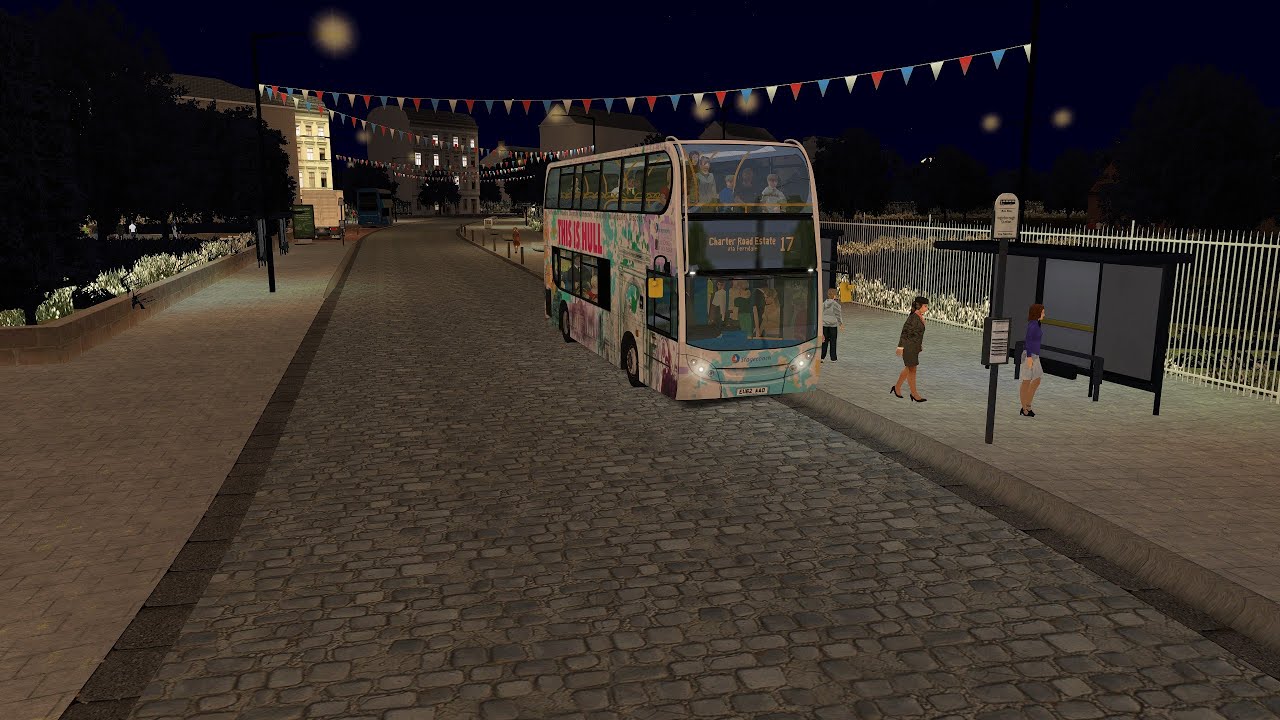 OMSI2 London Citybus 400R (ZF sound mod) on Yorkshire 3.0 service 17 to Charter Road Estate