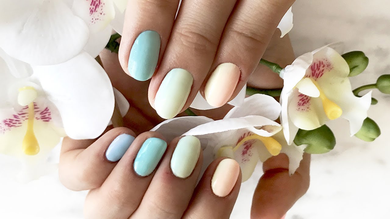 Ombre Na Paznokciach | Ombre Nails Tutorial | Ombre Hybrydowe Krok Po Kroku Pędzelkiem