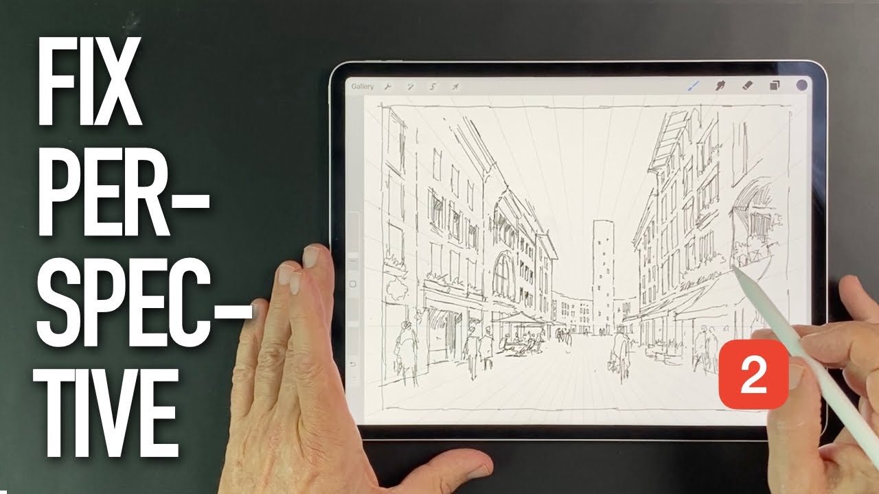 Urban Sketching with Procreate (Part 2) — Mastering Perspective Made Simple
