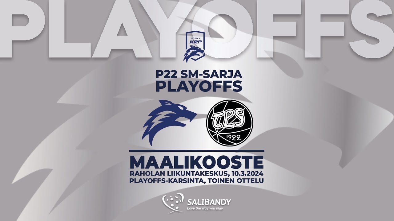 P22 Playoffs: Nokian KrP–TPS, Maalikooste, 10.3.2024