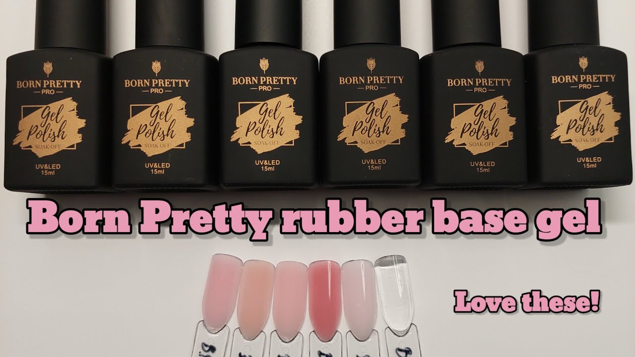 BORN PRETTY COLORED RUBBER BASE GELS