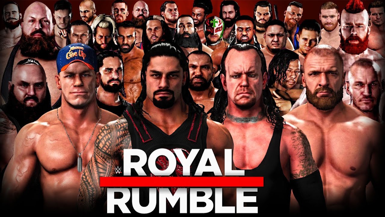 WWE 2K18 Royal Rumble 2018 - 30 Man Royal Rumble Match!