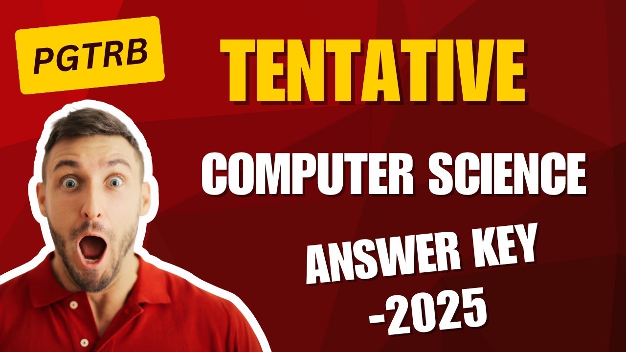 PGTRB | Tentative Answer key 2025 | computer instructor | trb 