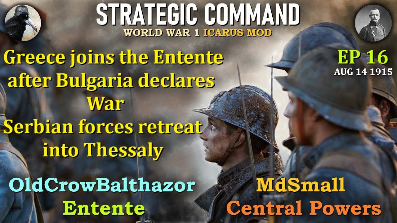 Strategic Command WW1-Icarus Mod Ep 16 OldCrowBalthazor [Антанта] vs MdSmall [Центральные державы]