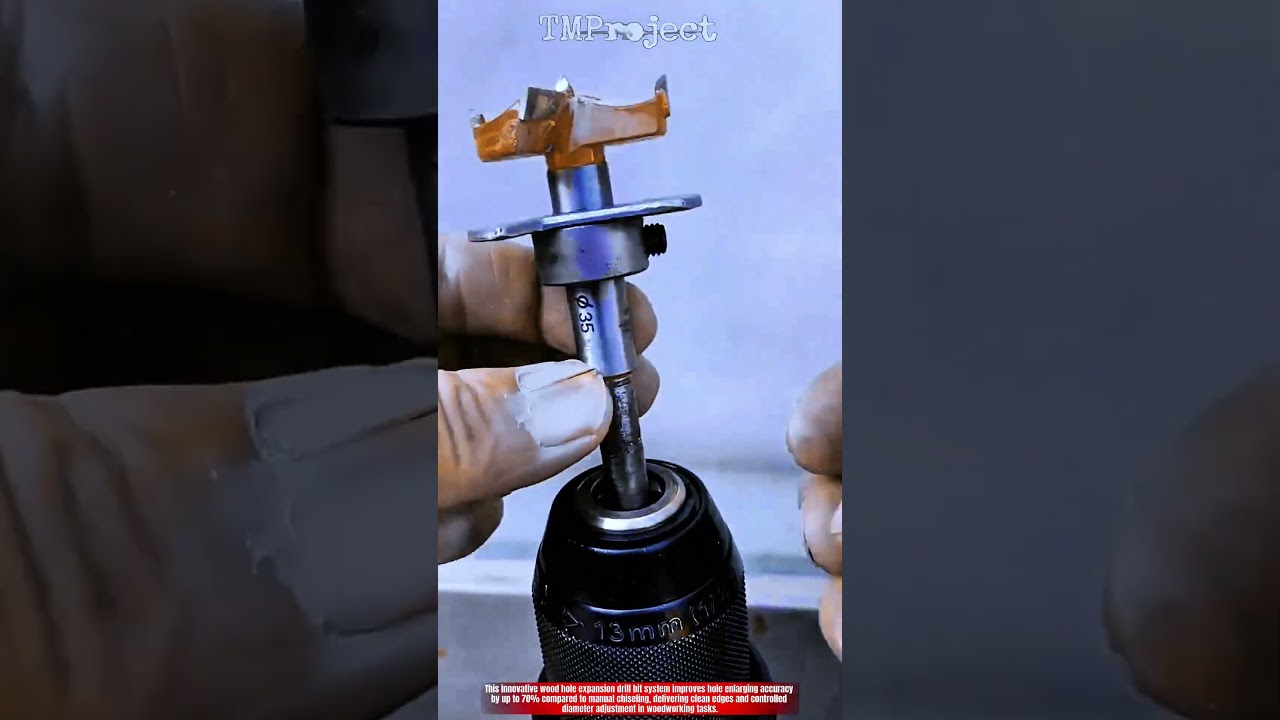 Innovative Wood Hole Expansion Drill Bit System: Extreme Precision Hole Enlarging