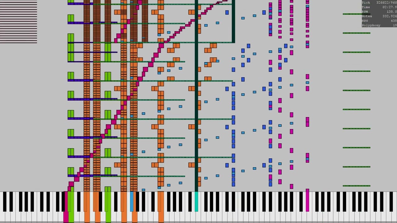 [Black MIDI] Bad Apple 1 -  2,000,000+ notes